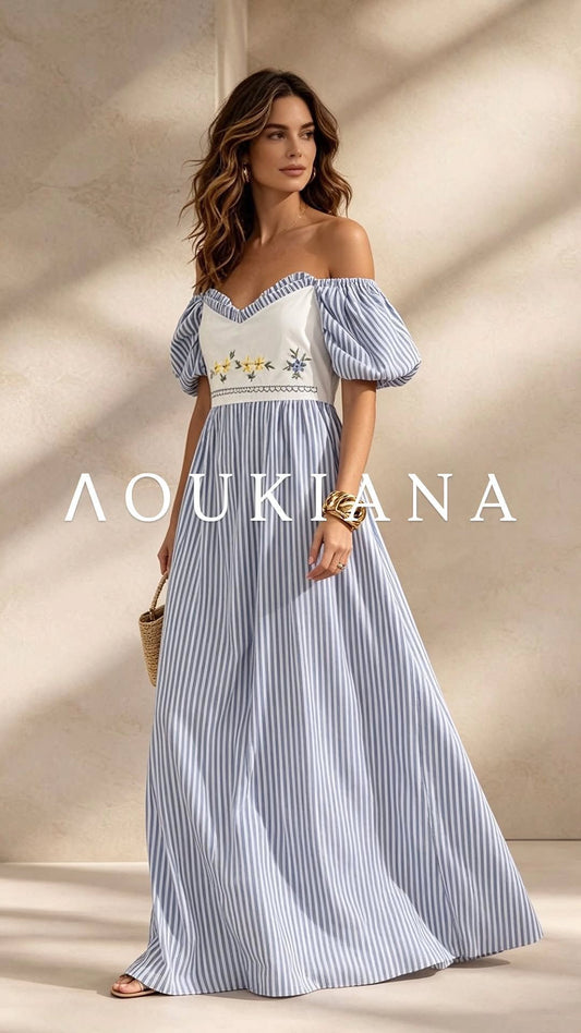 Striped Dress in Blue