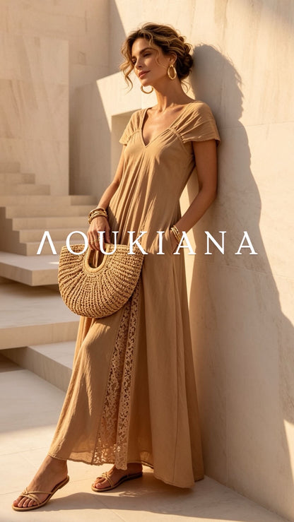 Maxi Dress in Beige