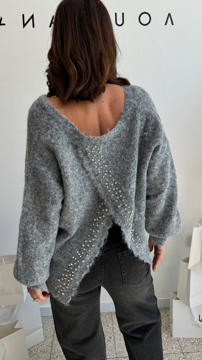 Jumper with Embellished Back