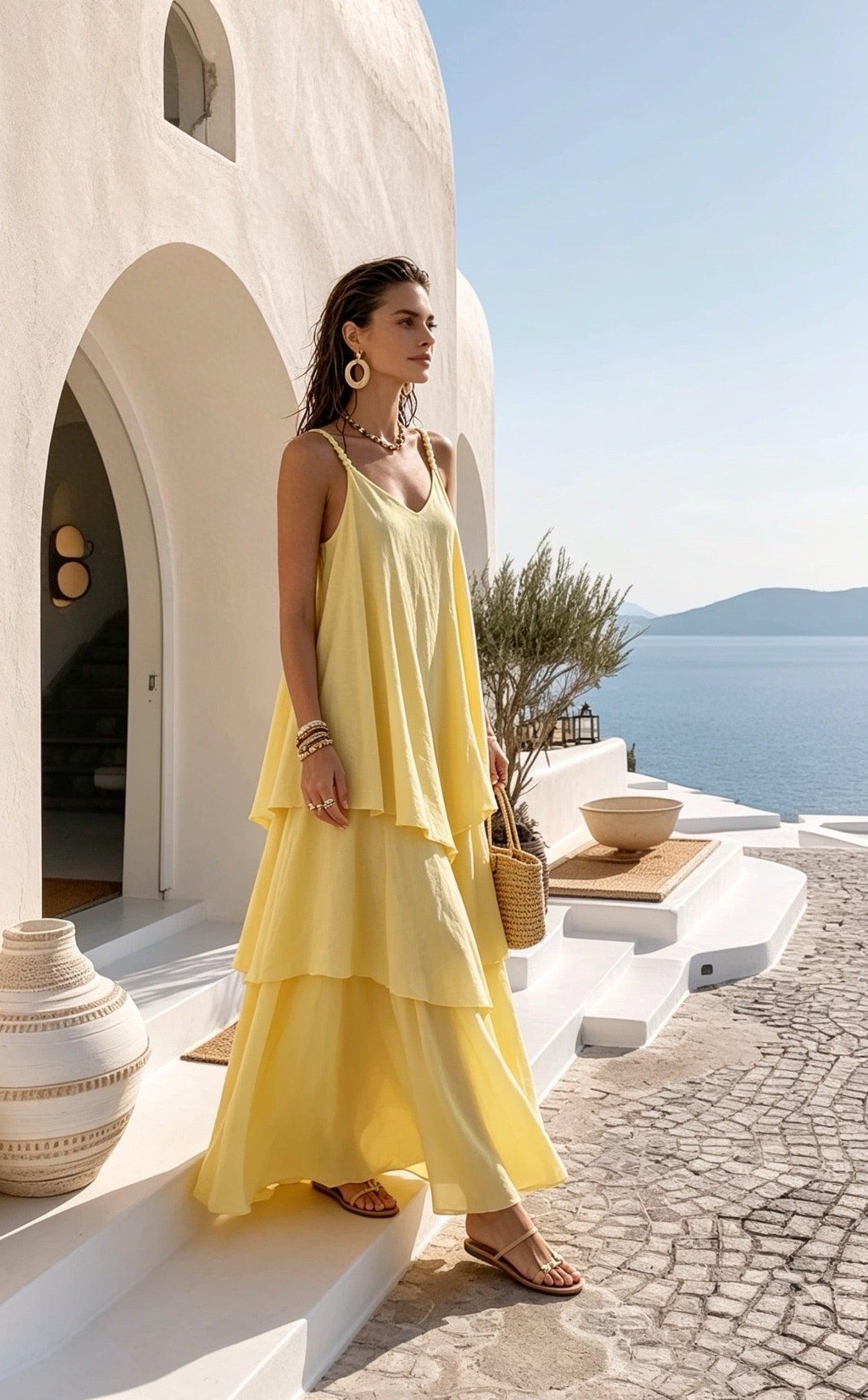 Airy Dress in Yellow