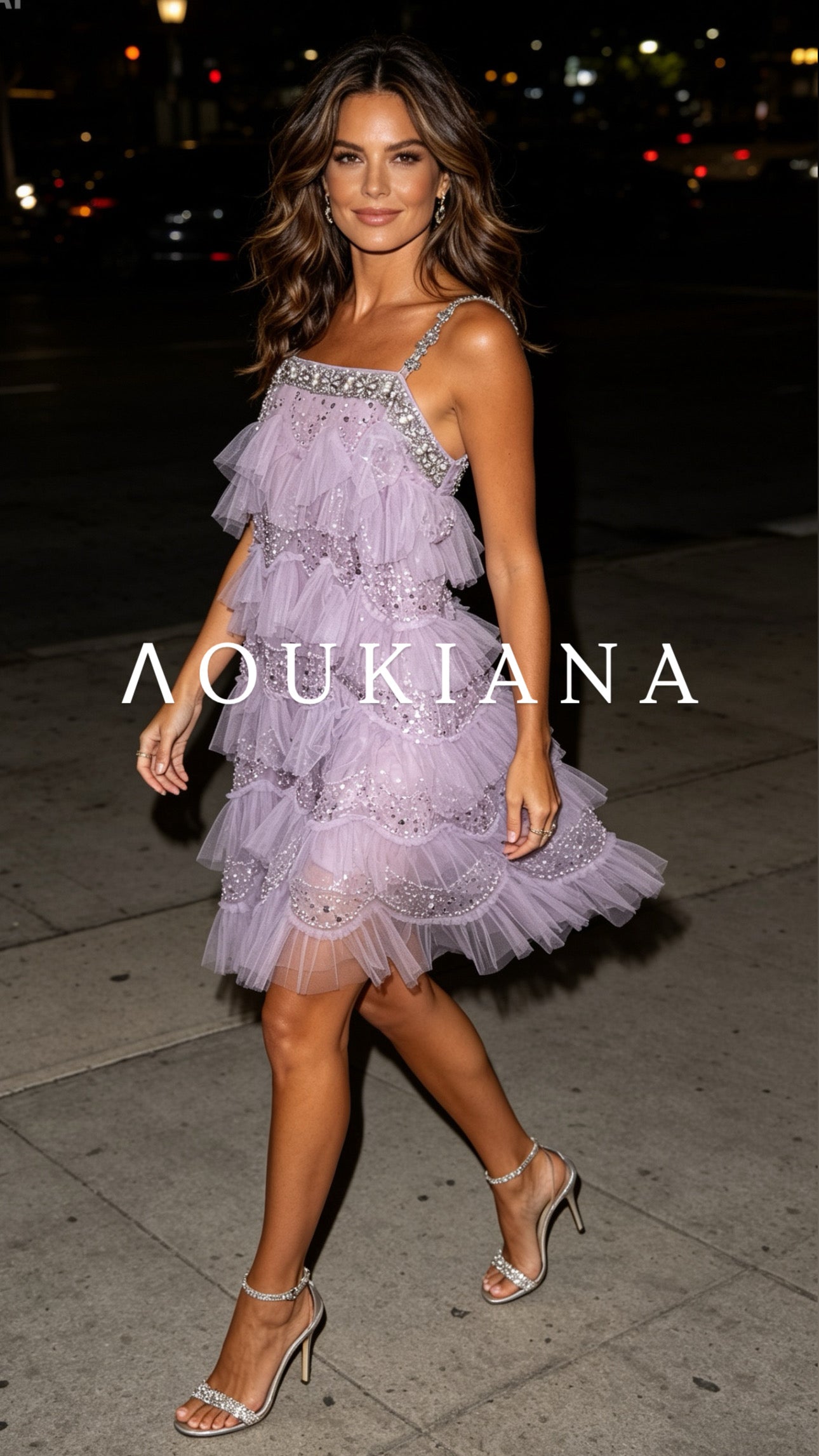Tulle Party Dress in Lavender