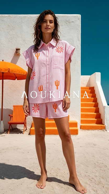 Summer Set in pink & White