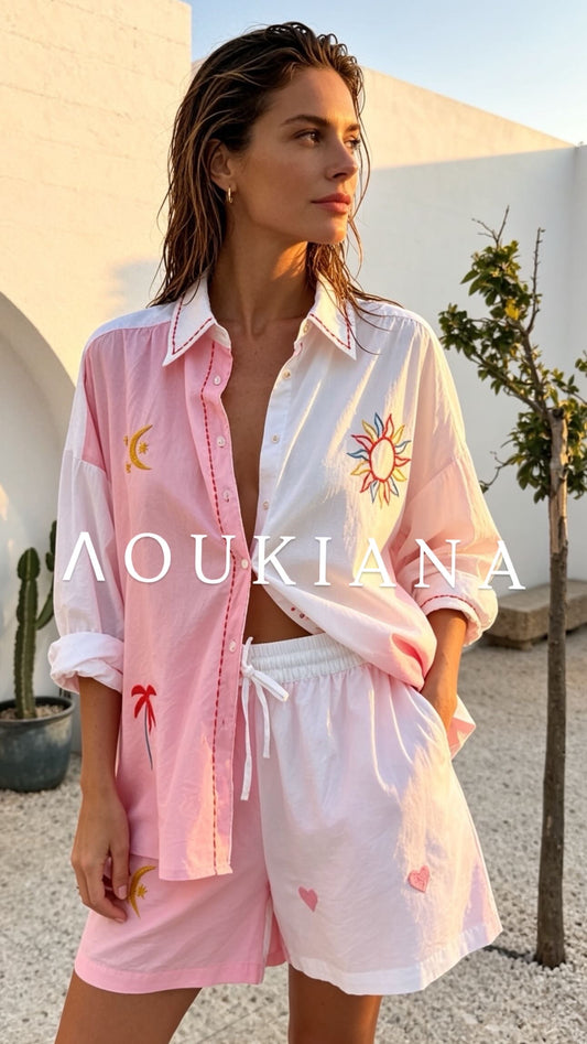 Summer Set in Pink & White