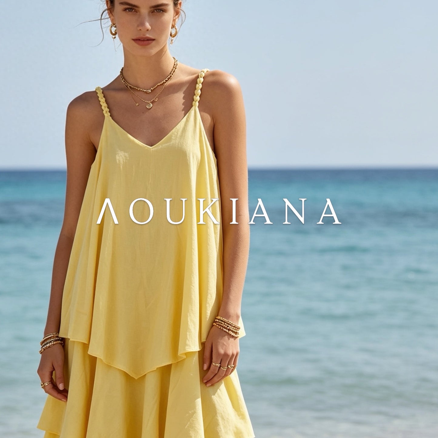 Airy Dress in Yellow