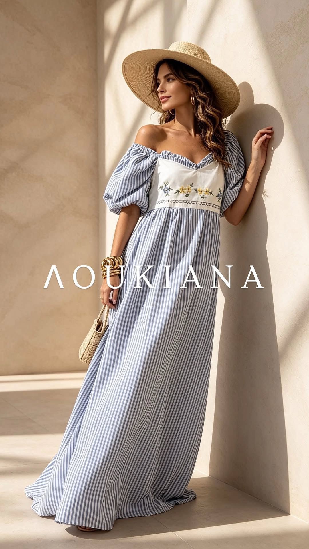Striped Dress in Blue
