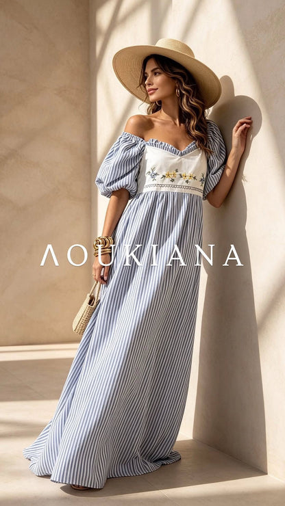 Striped Dress in Blue