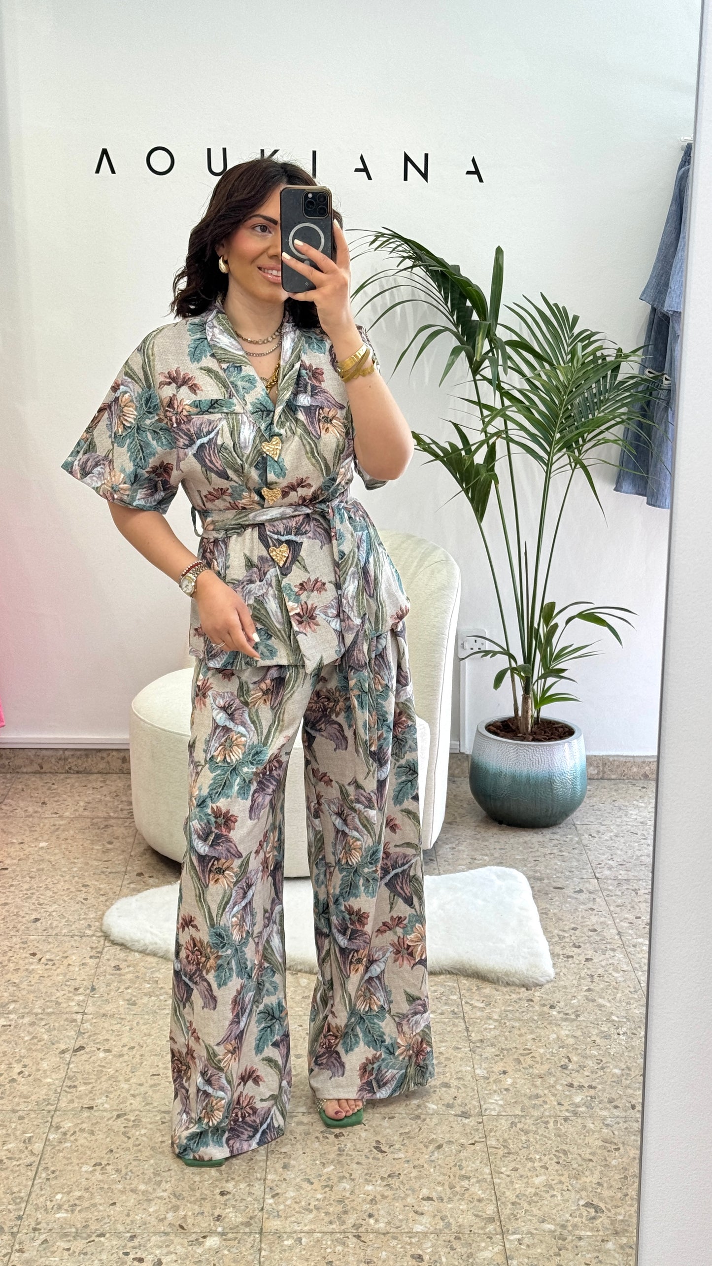 Wrap Set in Flower Print