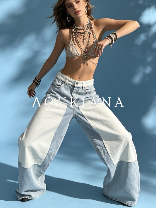 Baggy Patchwork Jeans