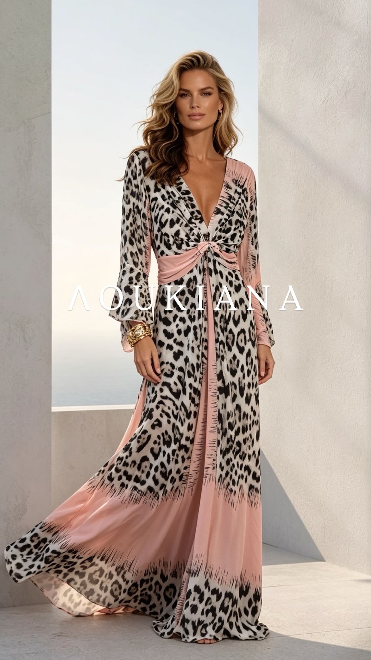 Maxi Dress in Animal Print