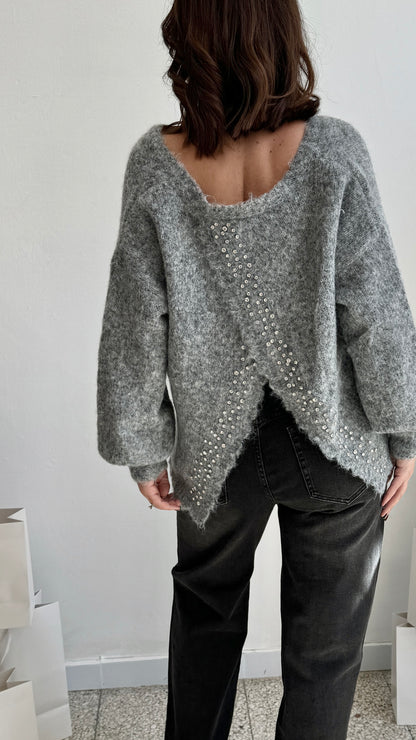 Jumper with Embellished Back