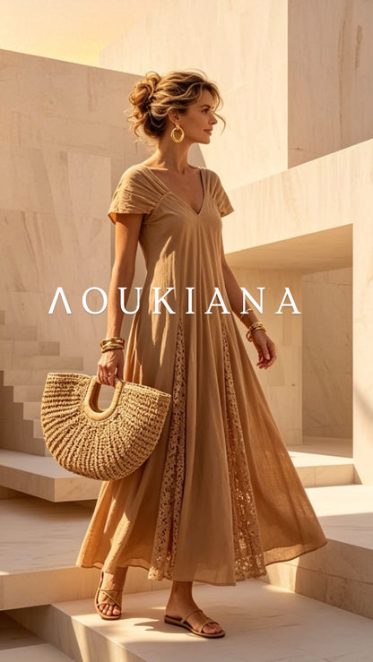 Maxi Dress in Beige