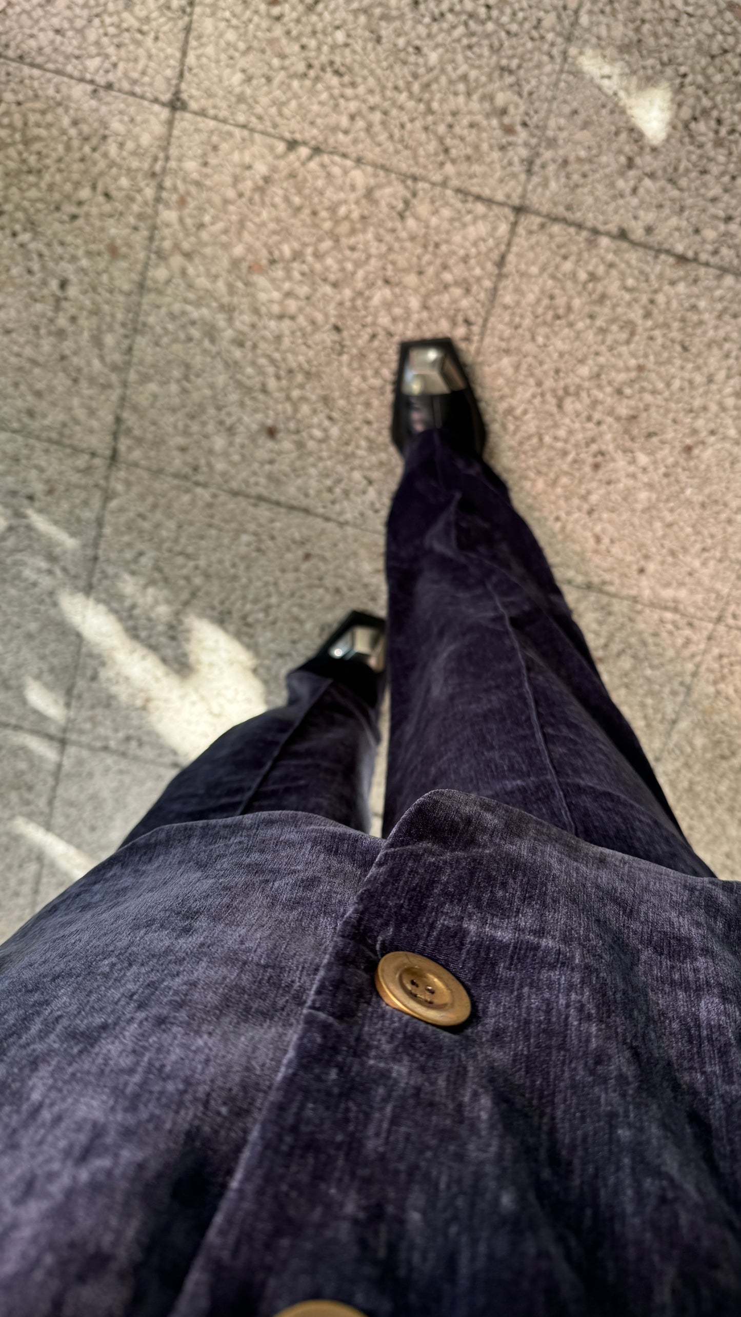 Velvet Set in Navy Blue