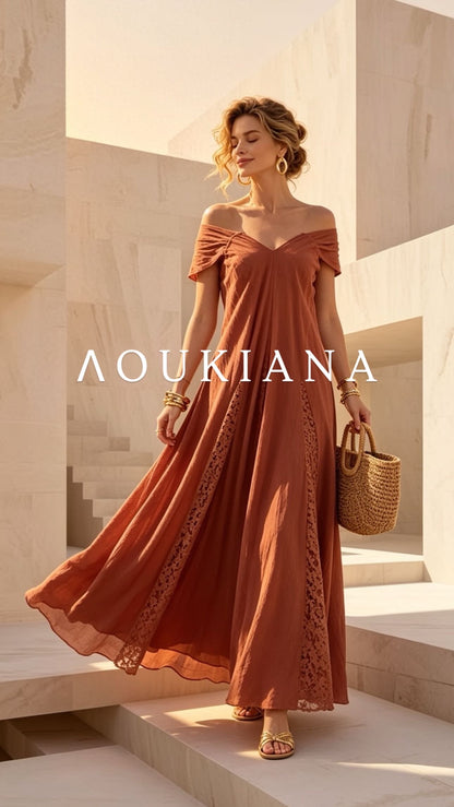 Maxi Dress in Burnt Orange