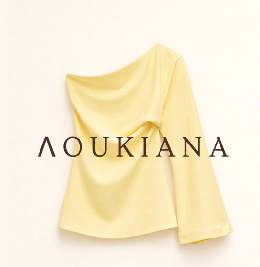 One-Shoulder Top in Yellow