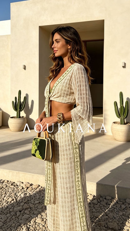 Summer Set in Beige & Green