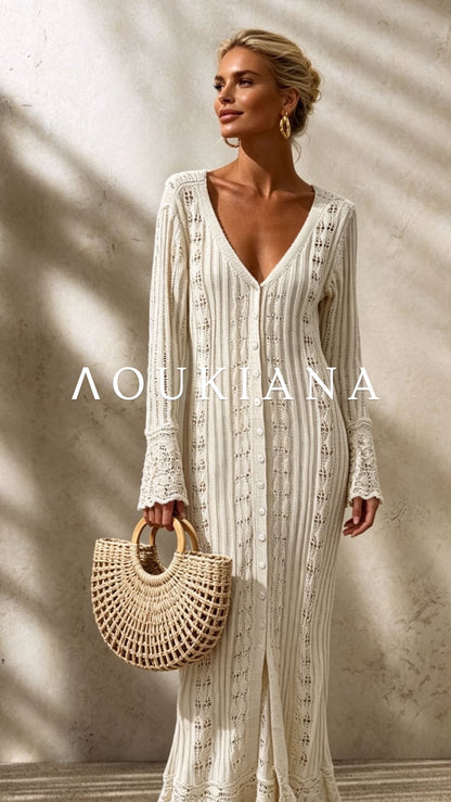 Knit Dress in White