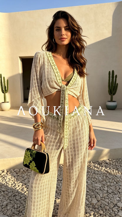 Summer Set in Beige & Green