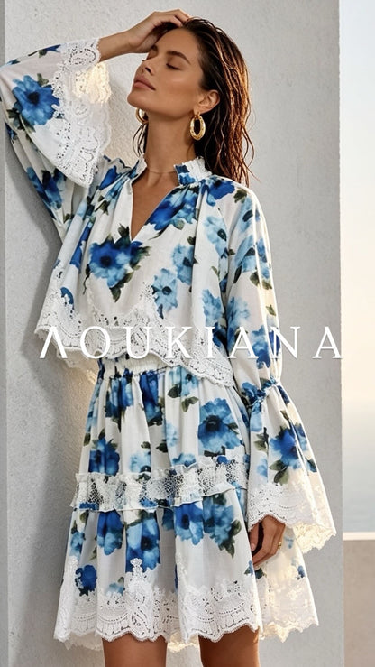 Floral Set in Blue & White