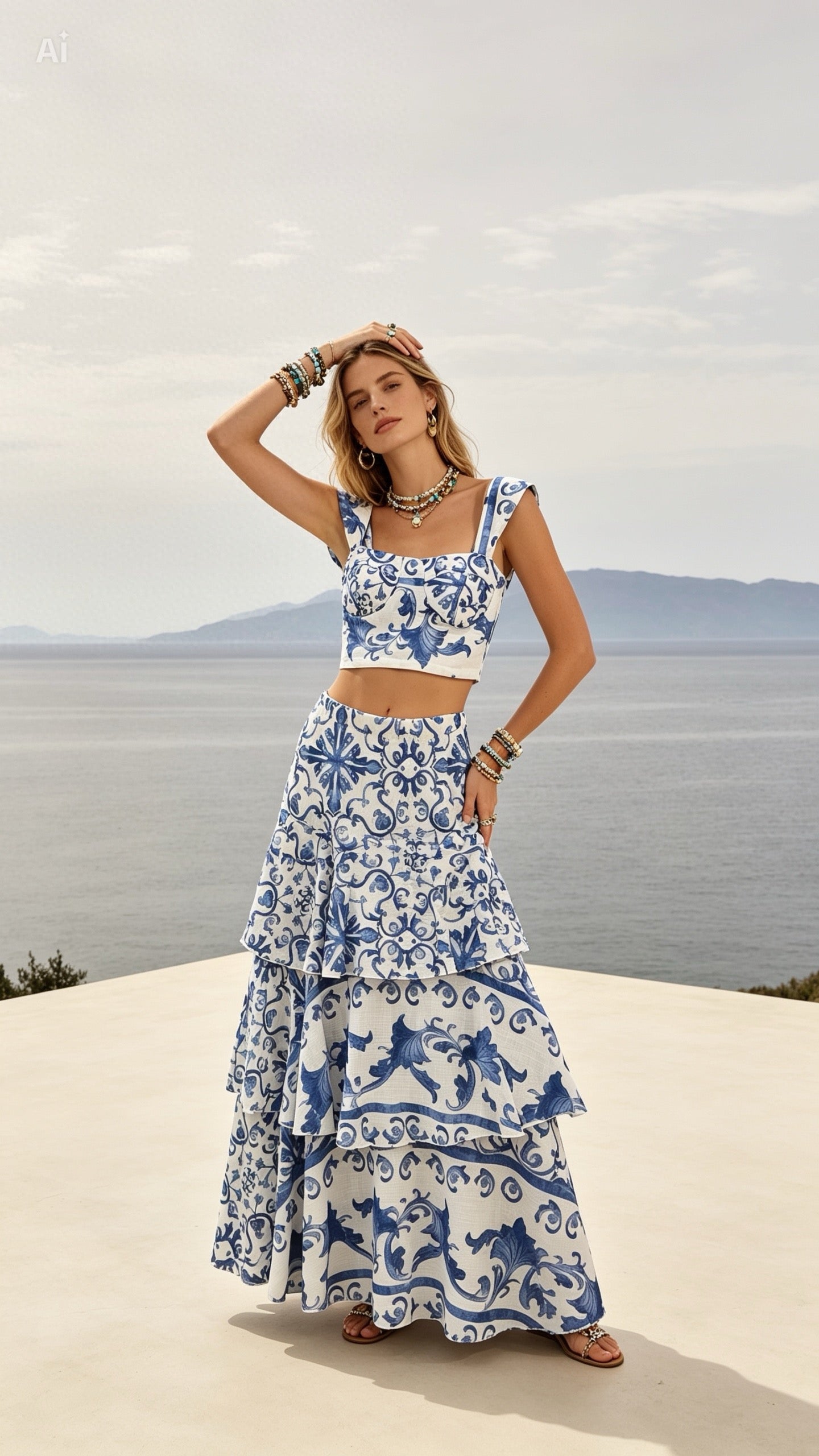 Blue & white dreams all day set