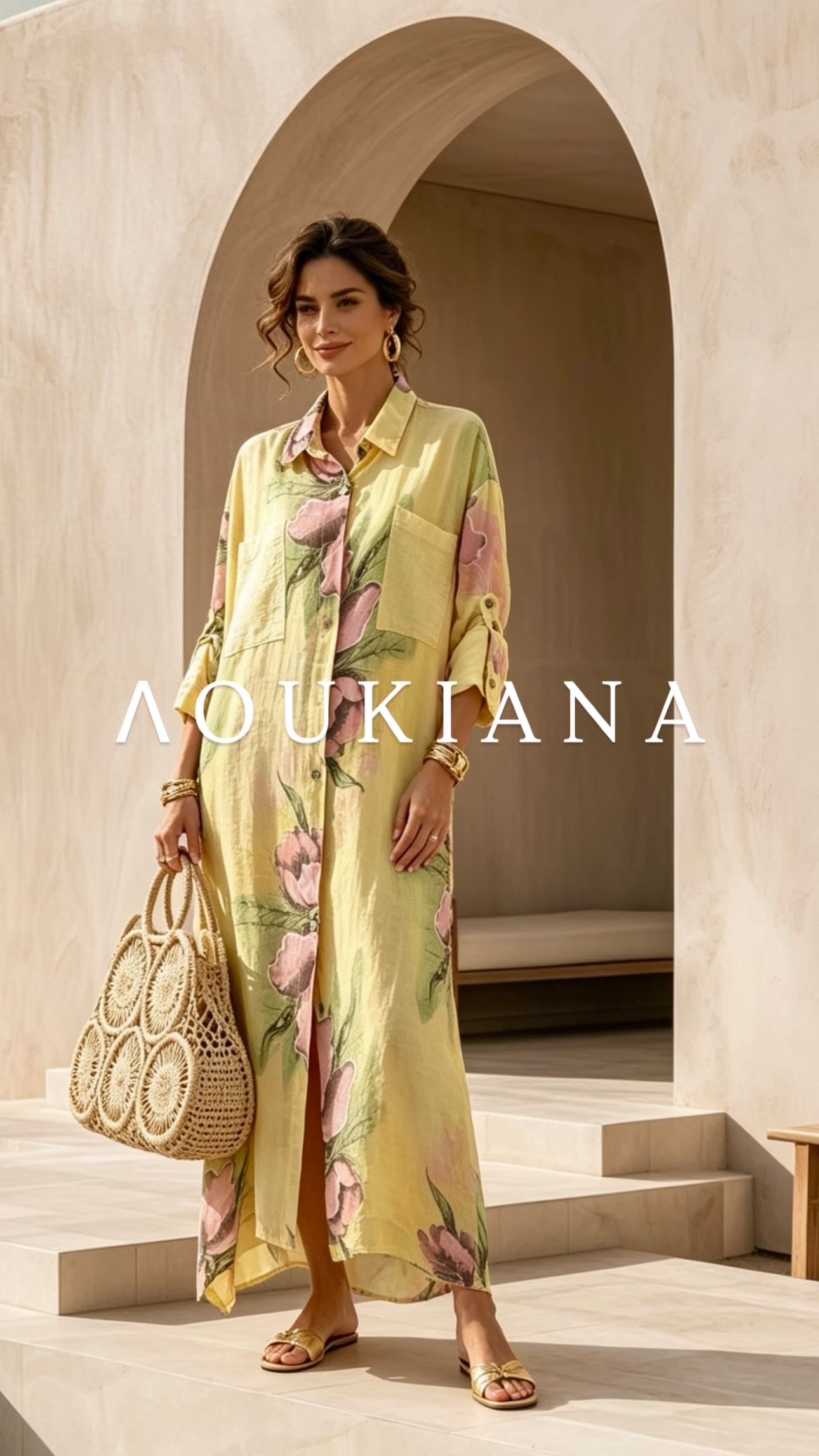 Shirt Dress with flowers