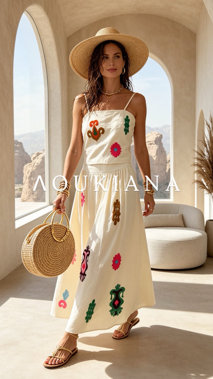Skirt Set in White