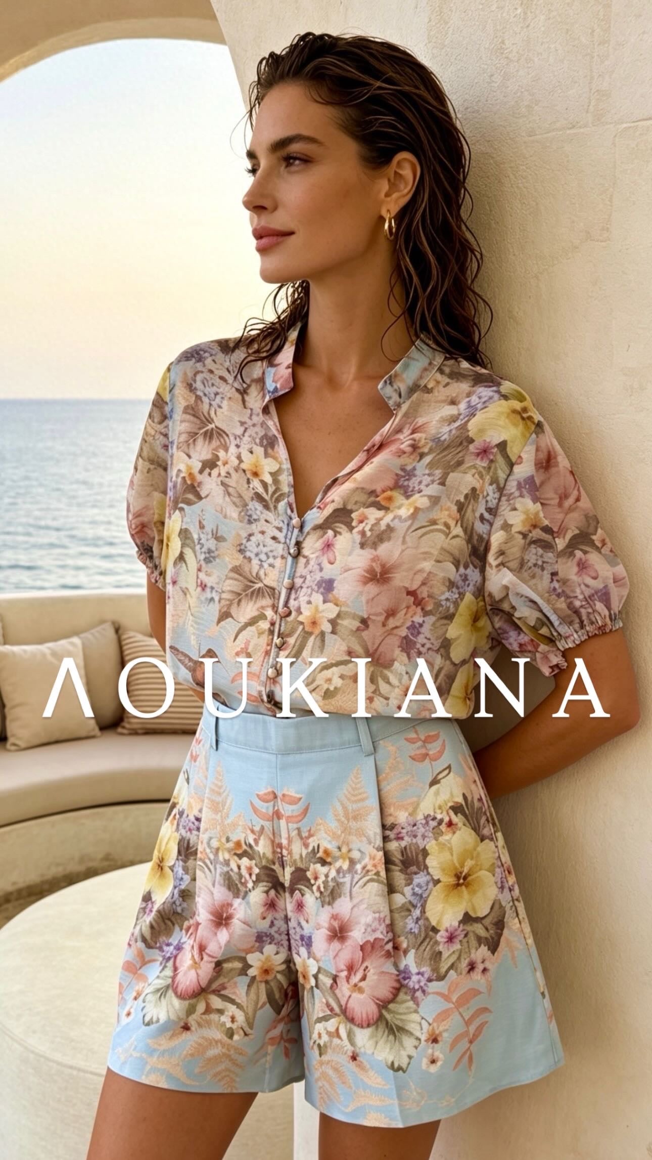 Floral Set in Light Blue