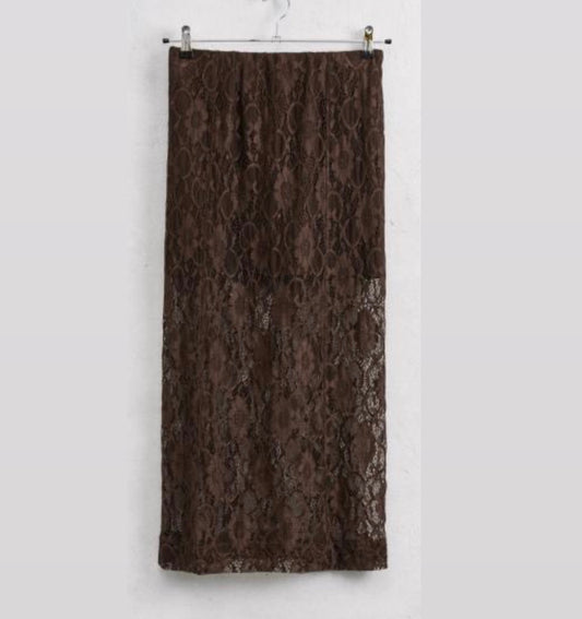 Lace Skirt in Brown