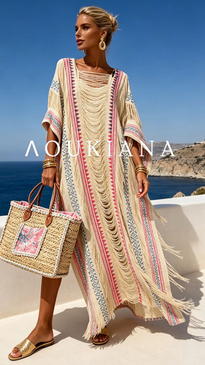 Kaftan Dress in Cream