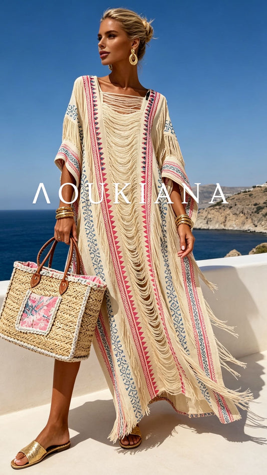 Kaftan Dress in Cream