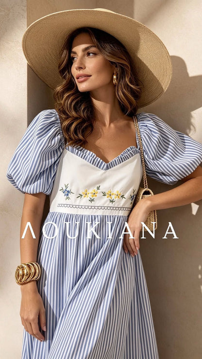 Striped Dress in Blue