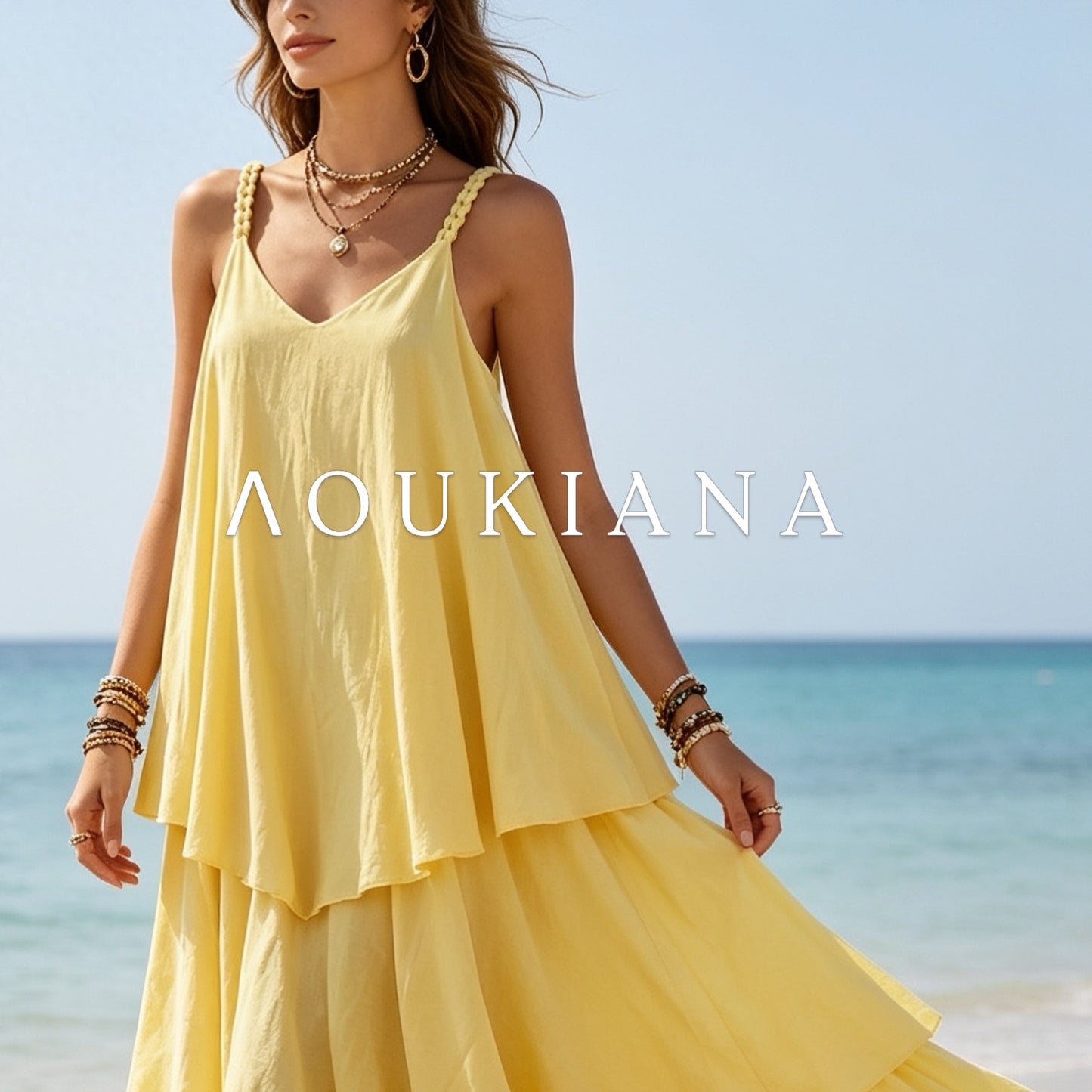Airy Dress in Yellow