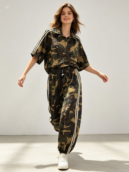 Relaxed Set in Camo Print