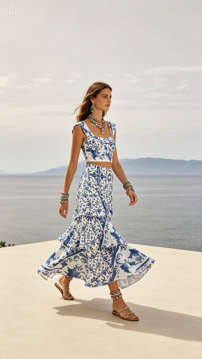 Blue & white dreams all day set