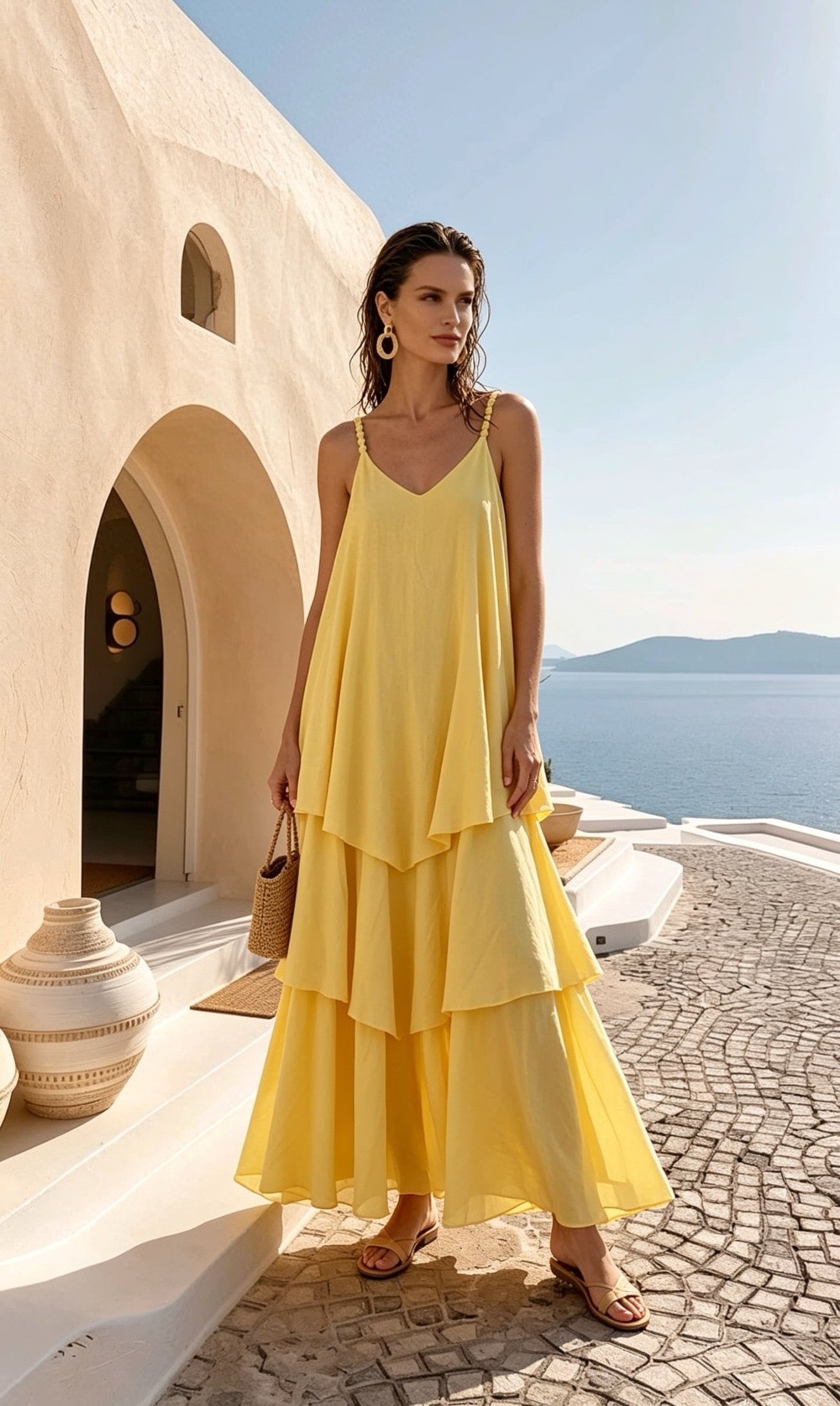 Airy Dress in Yellow