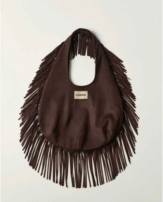 Fringe Bag in Brown