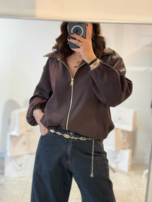 Bomber Jacket in Brown
