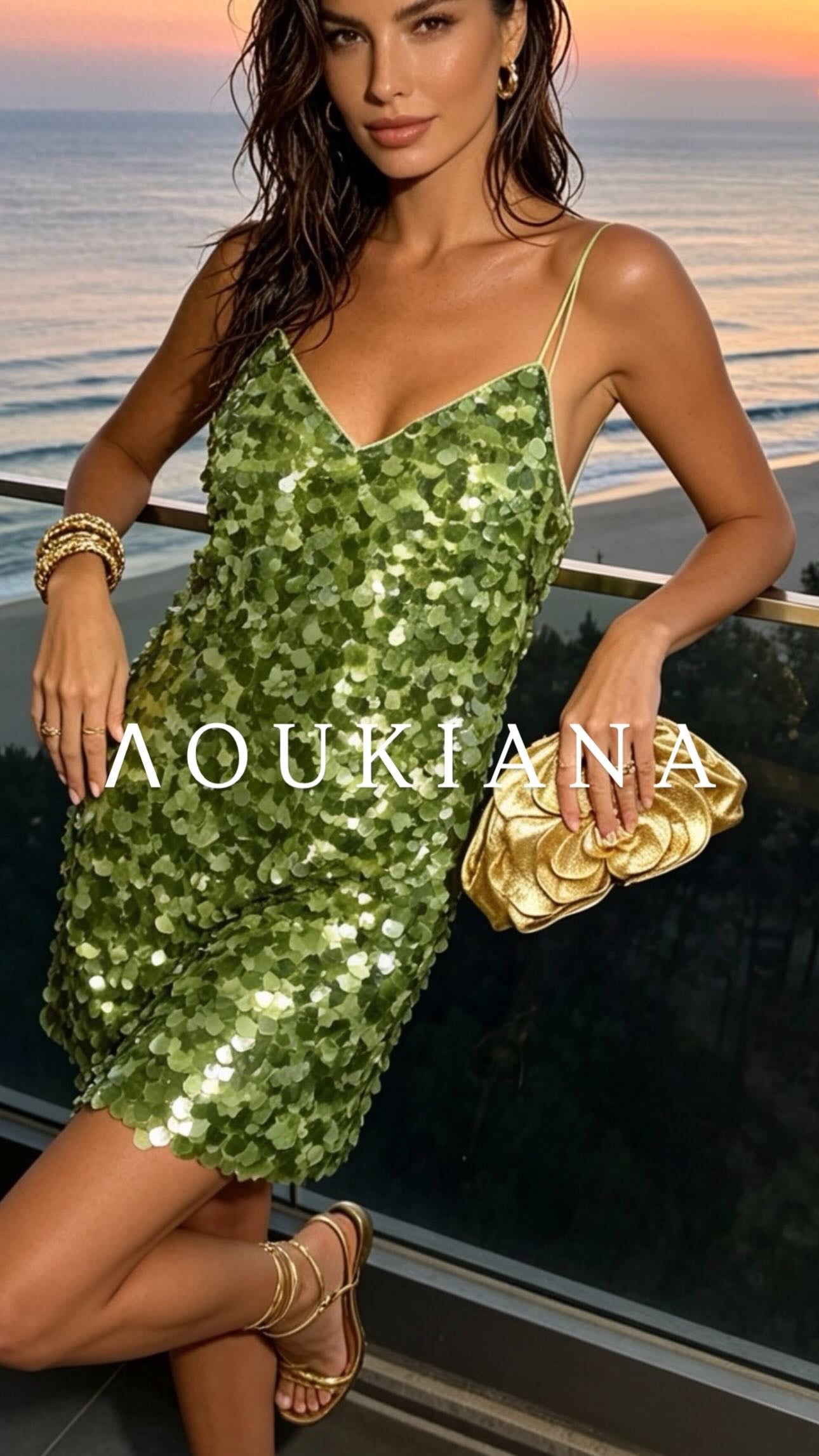 Party Dress in Green