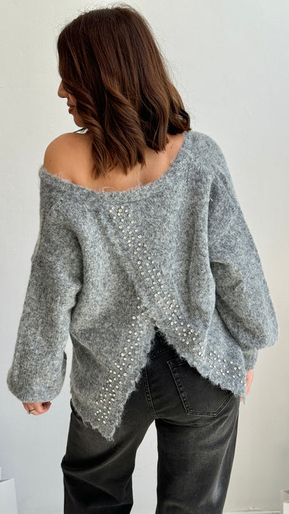 Jumper with Embellished Back