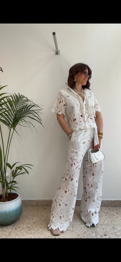 Lace Set in White