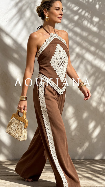 Crochet Set in Brown