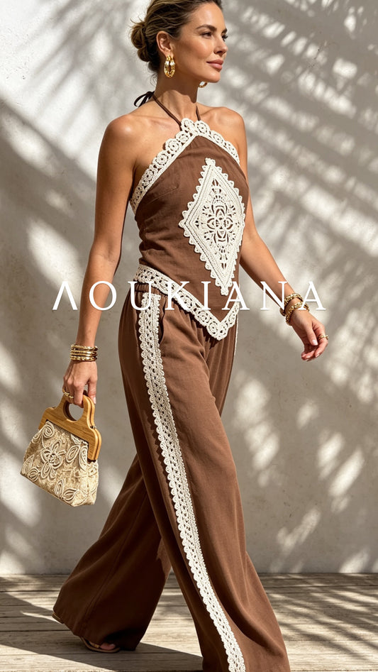 Crochet Set in Brown