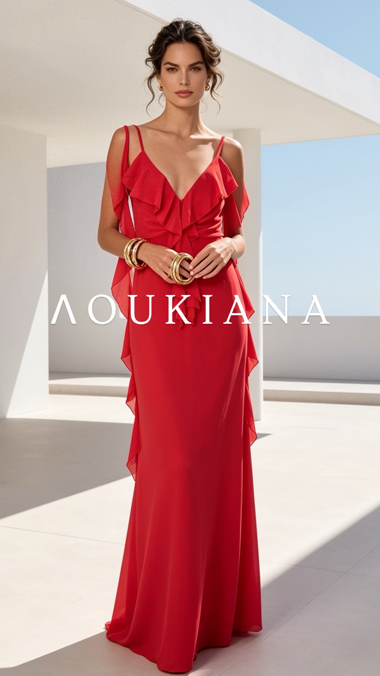 Maxi Dress in Red