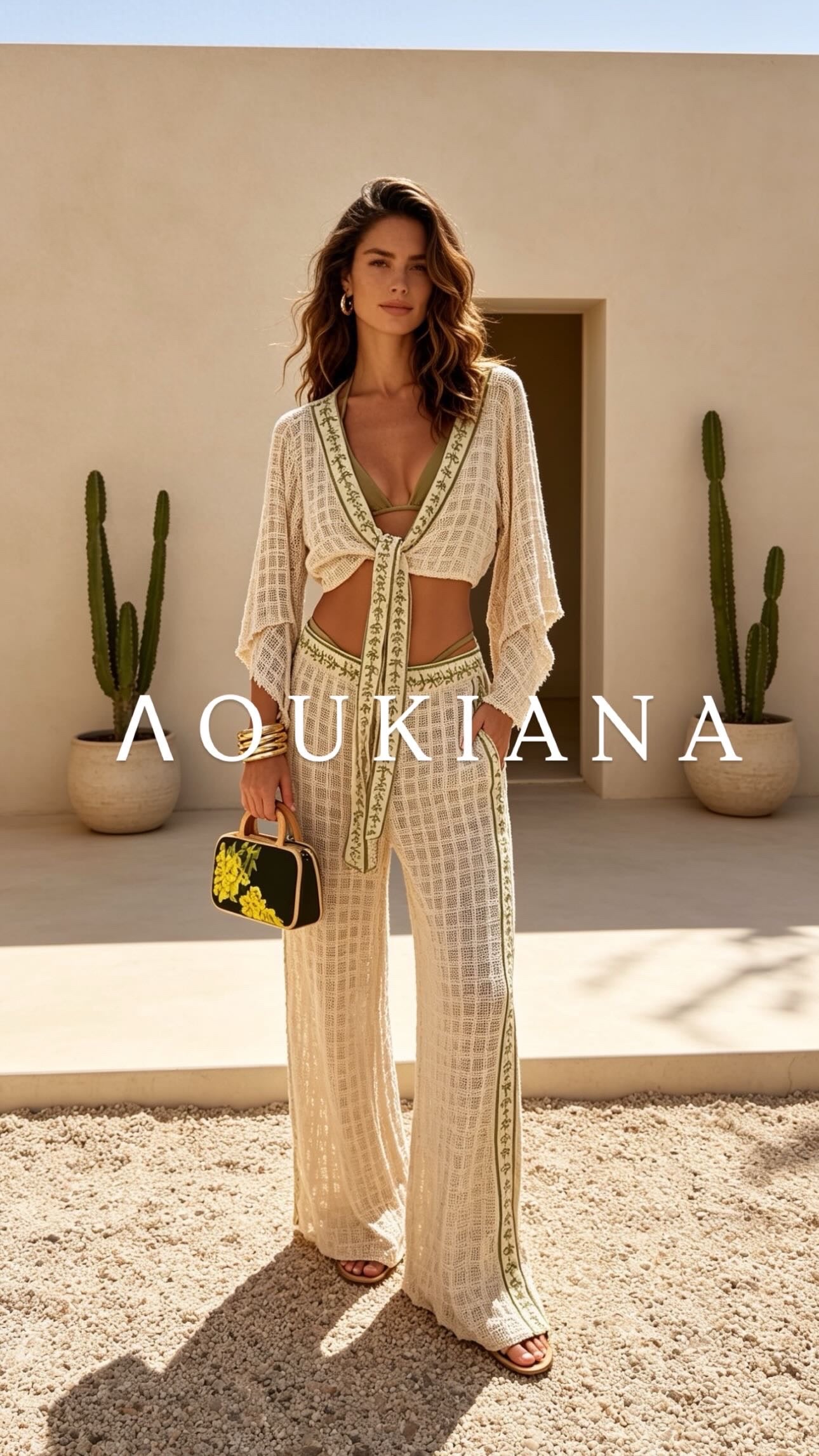Summer Set in Beige & Green