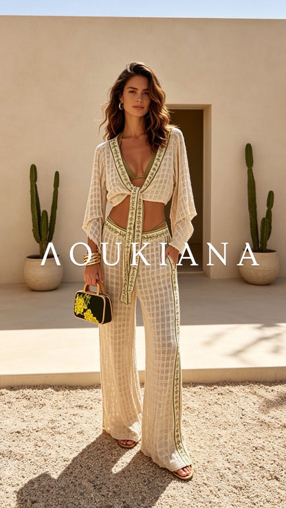 Summer Set in Beige & Green