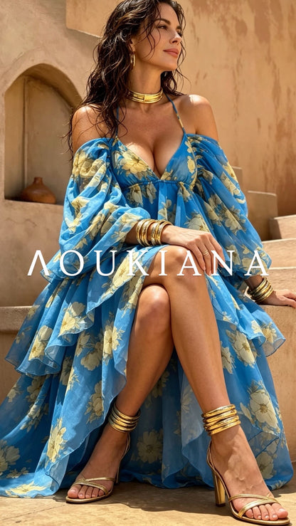Floral Dress in Blue