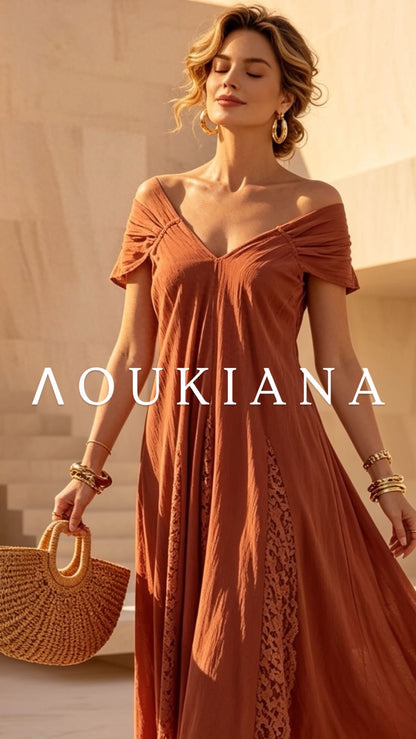 Maxi Dress in Burnt Orange