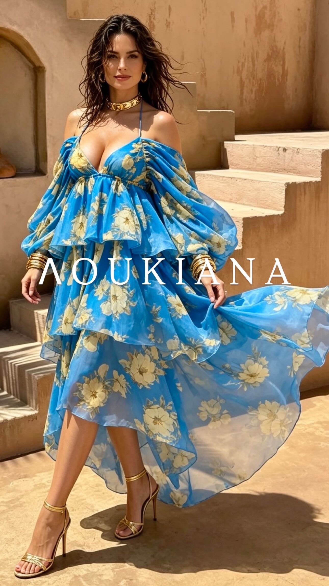 Floral Dress in Blue