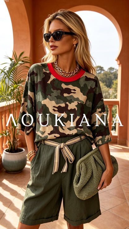 Camo T-Shirt with Back Patch