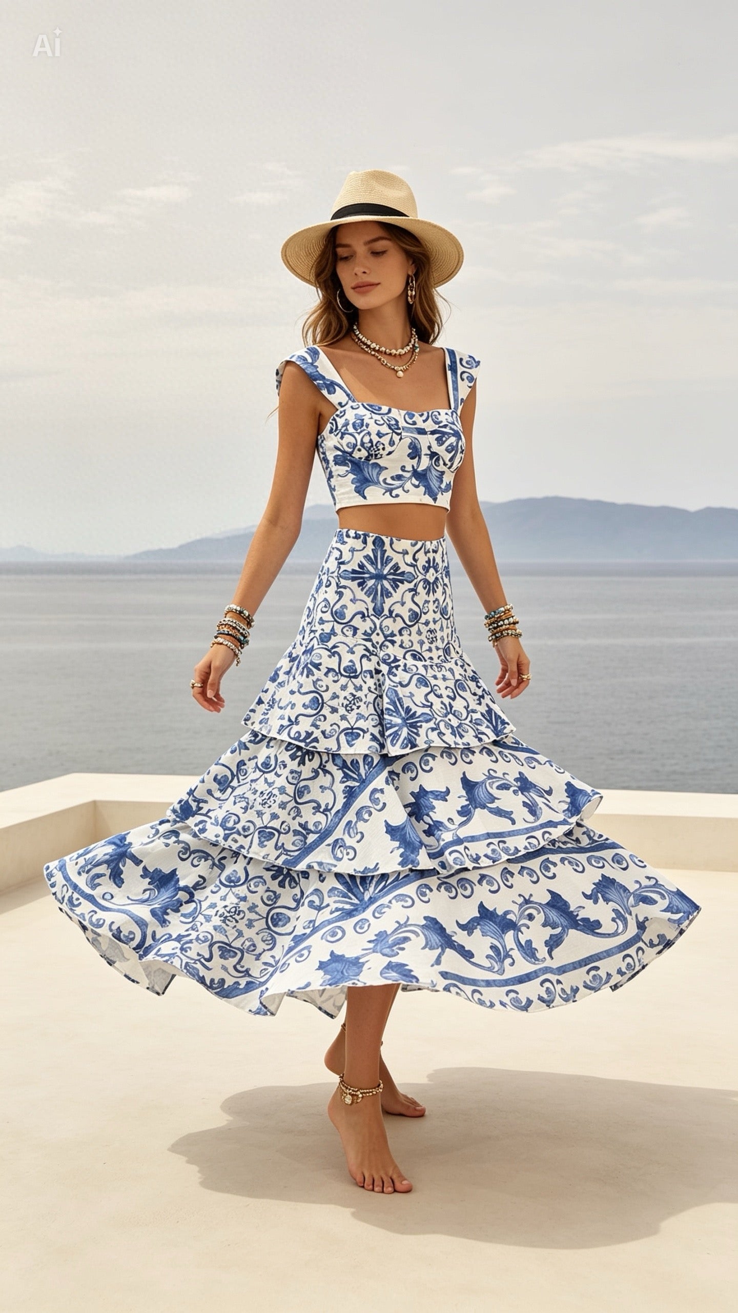 Blue & white dreams all day set