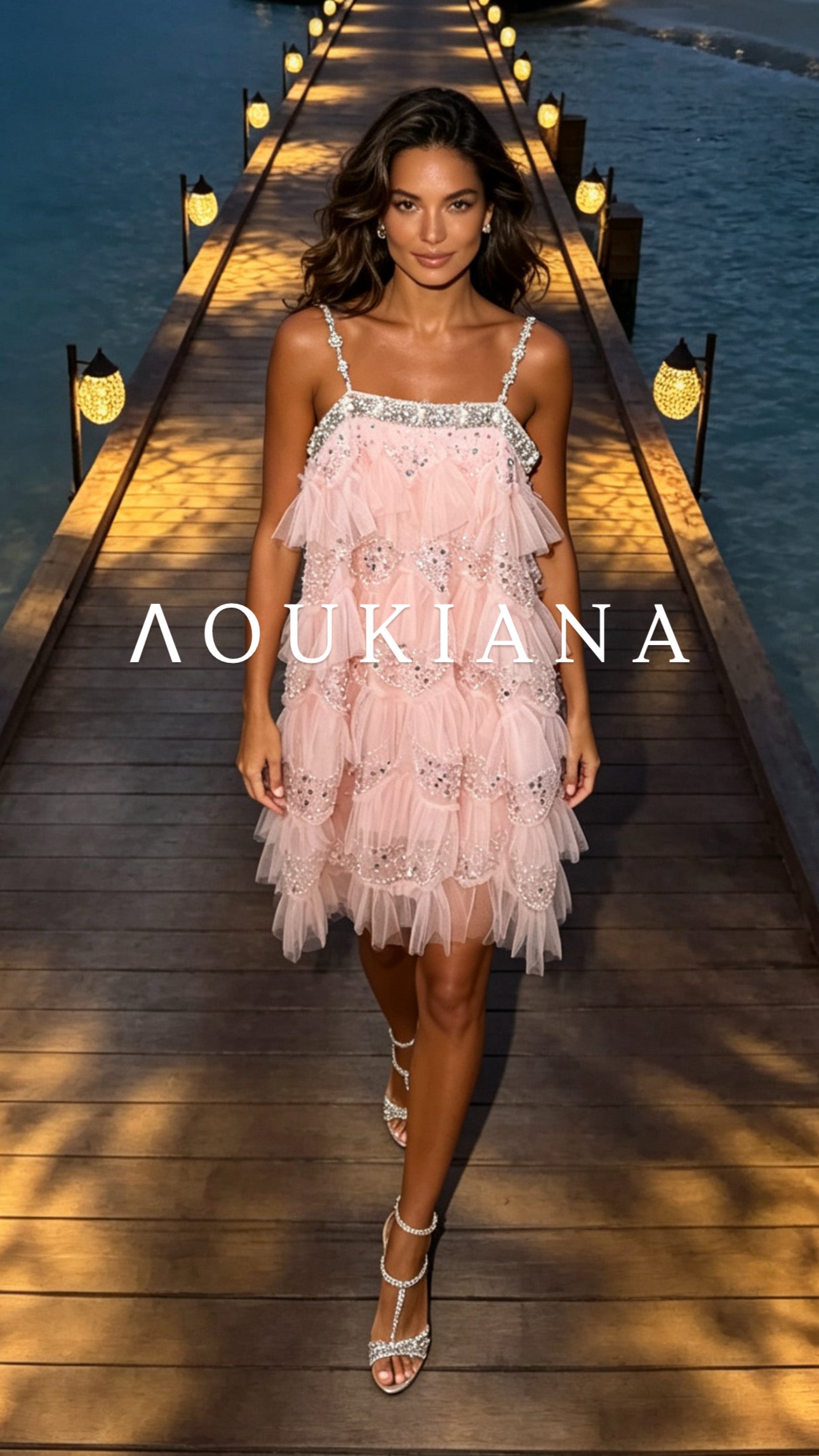 Tulle Party Dress in Pink
